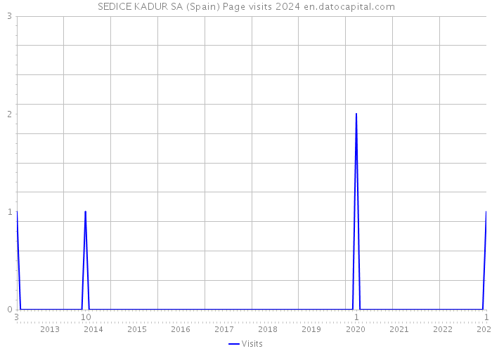 SEDICE KADUR SA (Spain) Page visits 2024 