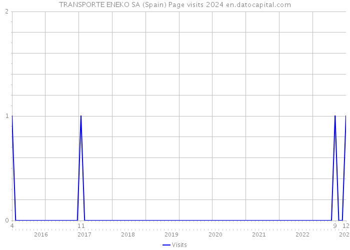TRANSPORTE ENEKO SA (Spain) Page visits 2024 