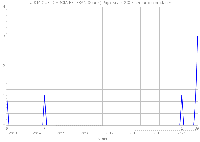 LUIS MIGUEL GARCIA ESTEBAN (Spain) Page visits 2024 