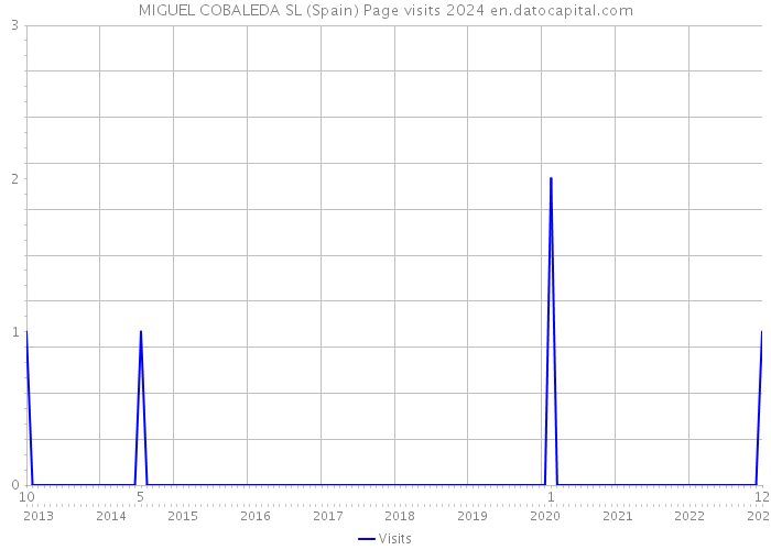 MIGUEL COBALEDA SL (Spain) Page visits 2024 