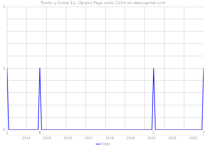 Punto y Coma S.L. (Spain) Page visits 2024 