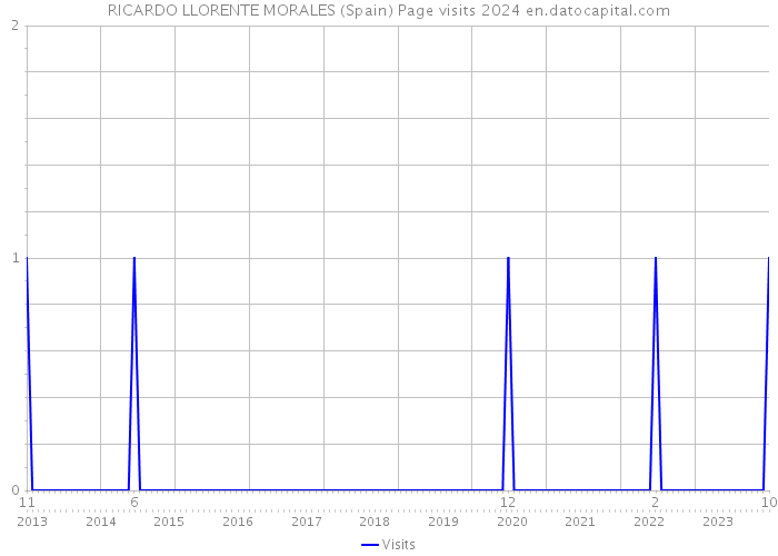 RICARDO LLORENTE MORALES (Spain) Page visits 2024 