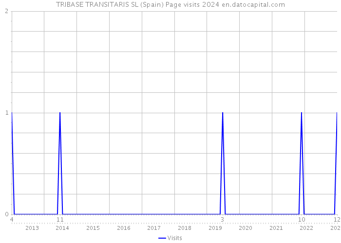 TRIBASE TRANSITARIS SL (Spain) Page visits 2024 