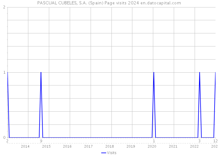 PASCUAL CUBELES, S.A. (Spain) Page visits 2024 