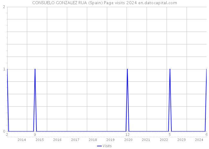 CONSUELO GONZALEZ RUA (Spain) Page visits 2024 