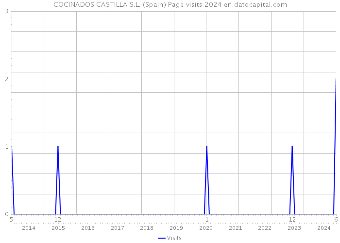 COCINADOS CASTILLA S.L. (Spain) Page visits 2024 