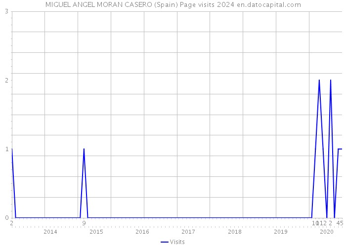 MIGUEL ANGEL MORAN CASERO (Spain) Page visits 2024 