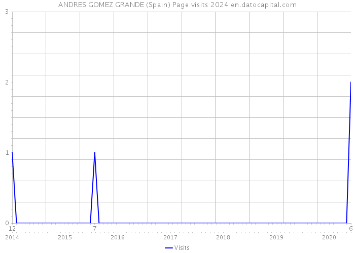 ANDRES GOMEZ GRANDE (Spain) Page visits 2024 