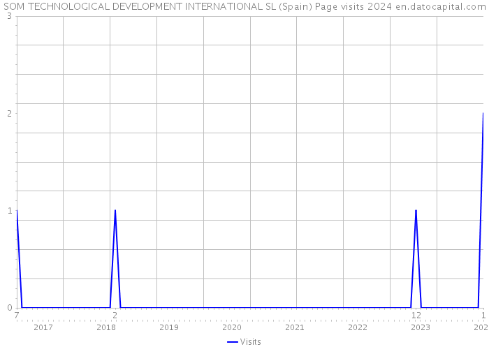 SOM TECHNOLOGICAL DEVELOPMENT INTERNATIONAL SL (Spain) Page visits 2024 