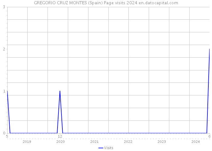 GREGORIO CRUZ MONTES (Spain) Page visits 2024 