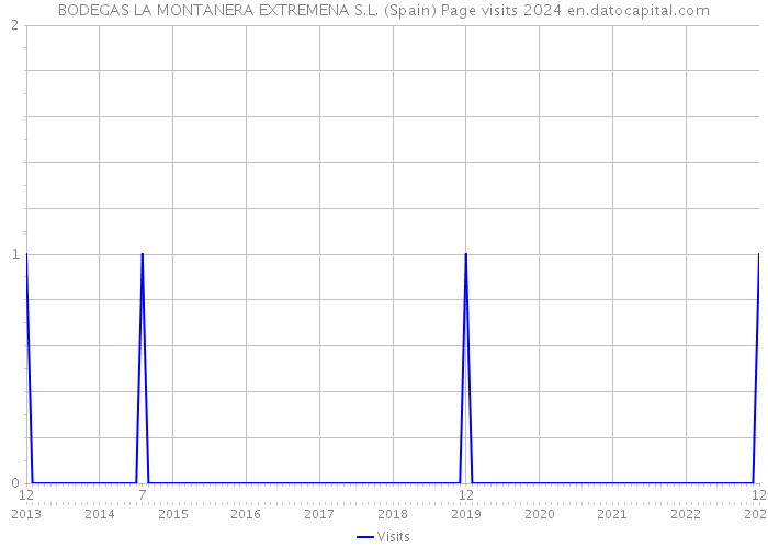 BODEGAS LA MONTANERA EXTREMENA S.L. (Spain) Page visits 2024 