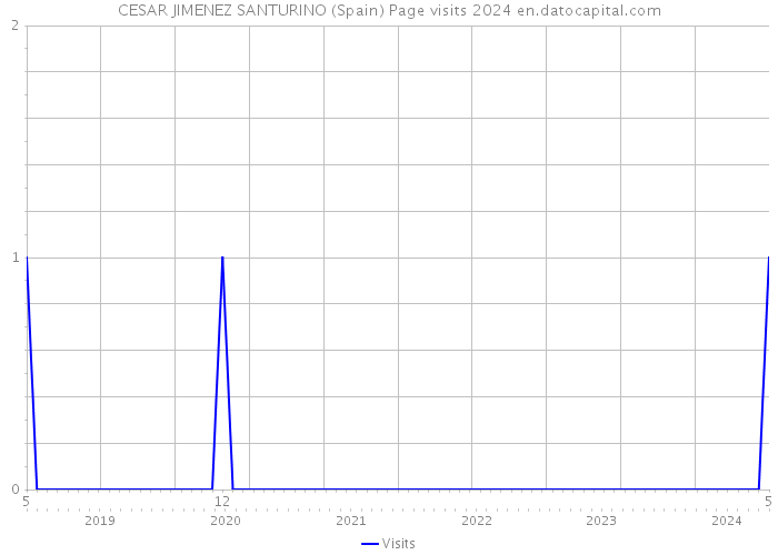CESAR JIMENEZ SANTURINO (Spain) Page visits 2024 