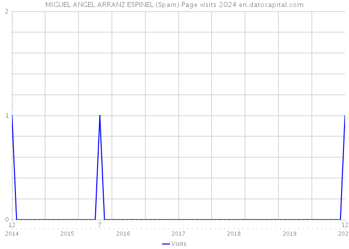 MIGUEL ANGEL ARRANZ ESPINEL (Spain) Page visits 2024 