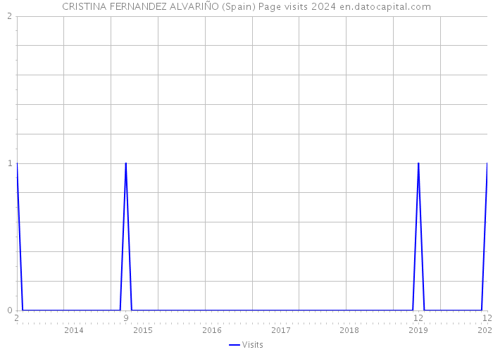 CRISTINA FERNANDEZ ALVARIÑO (Spain) Page visits 2024 