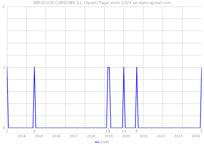 SERVICIOS CORDOBA S.L. (Spain) Page visits 2024 