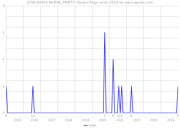 JOSE MARIA MURIEL PRIETO (Spain) Page visits 2024 