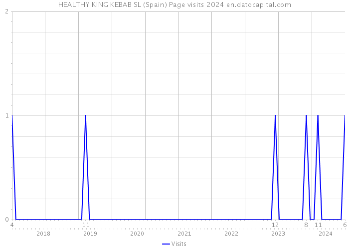 HEALTHY KING KEBAB SL (Spain) Page visits 2024 