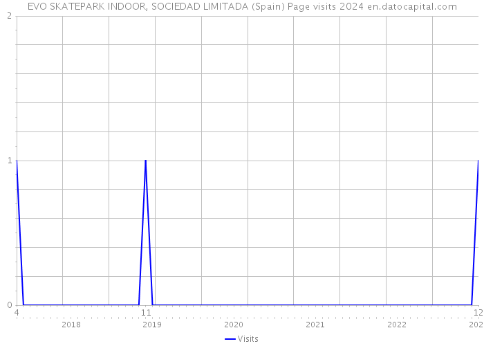 EVO SKATEPARK INDOOR, SOCIEDAD LIMITADA (Spain) Page visits 2024 