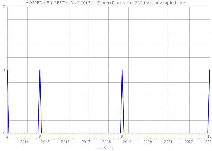 HOSPEDAJE Y RESTAURACION S.L. (Spain) Page visits 2024 