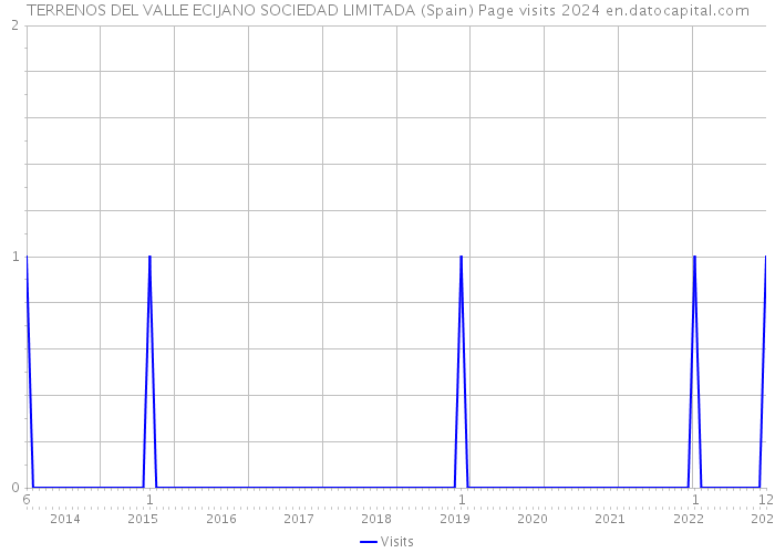 TERRENOS DEL VALLE ECIJANO SOCIEDAD LIMITADA (Spain) Page visits 2024 