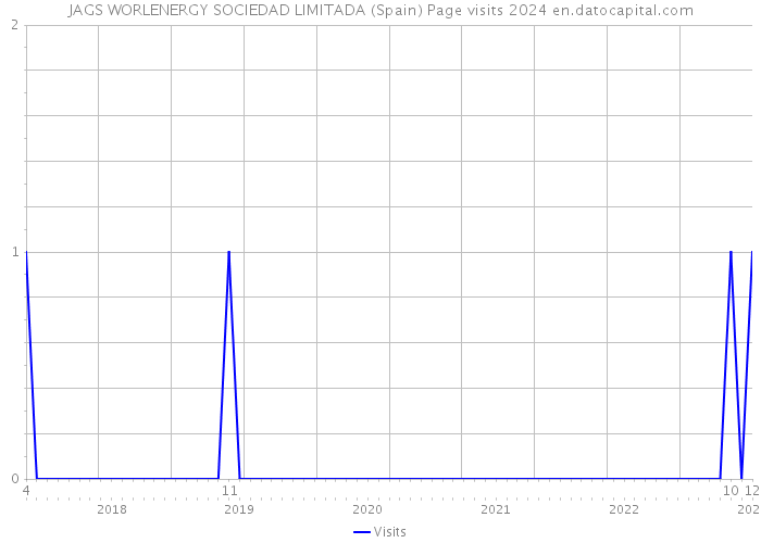 JAGS WORLENERGY SOCIEDAD LIMITADA (Spain) Page visits 2024 