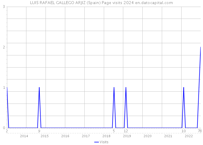 LUIS RAFAEL GALLEGO ARJIZ (Spain) Page visits 2024 