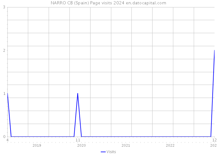 NARRO CB (Spain) Page visits 2024 