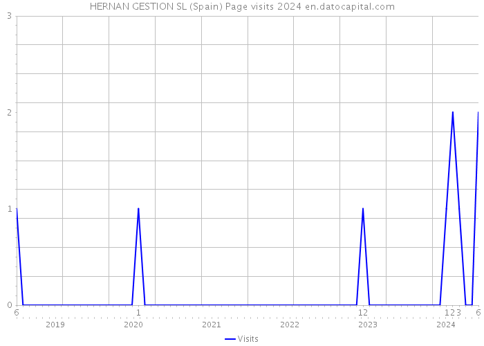 HERNAN GESTION SL (Spain) Page visits 2024 