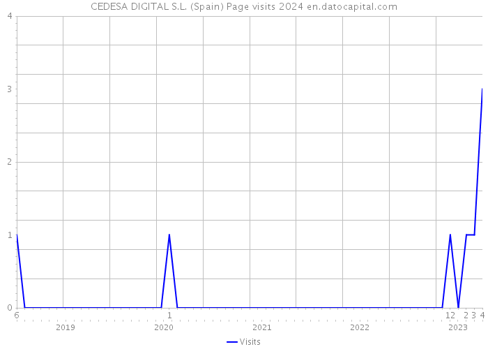 CEDESA DIGITAL S.L. (Spain) Page visits 2024 