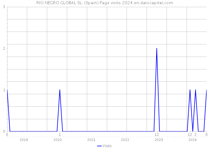 RIO NEGRO GLOBAL SL. (Spain) Page visits 2024 