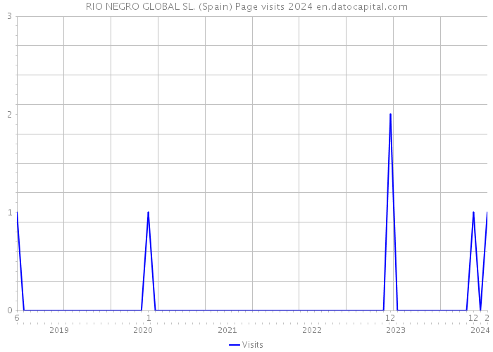 RIO NEGRO GLOBAL SL. (Spain) Page visits 2024 