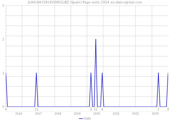 JUAN BAYON RODRIGUEZ (Spain) Page visits 2024 