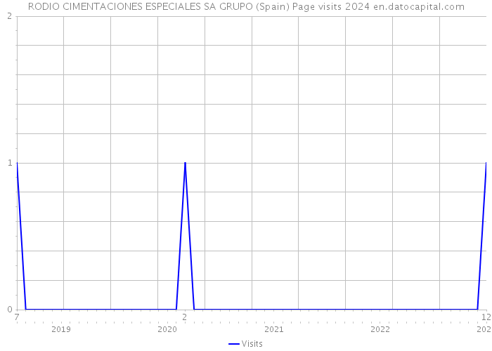 RODIO CIMENTACIONES ESPECIALES SA GRUPO (Spain) Page visits 2024 