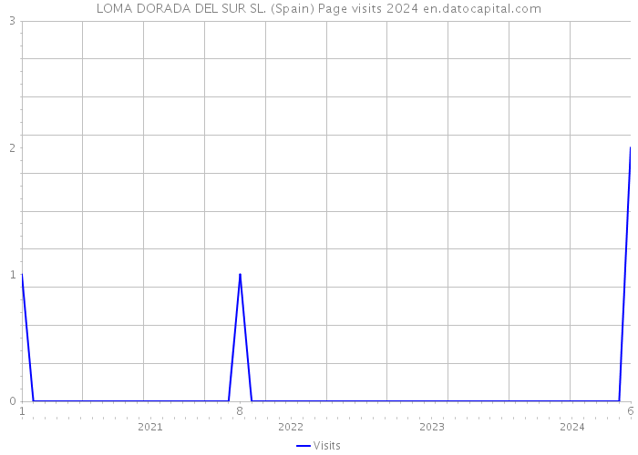 LOMA DORADA DEL SUR SL. (Spain) Page visits 2024 