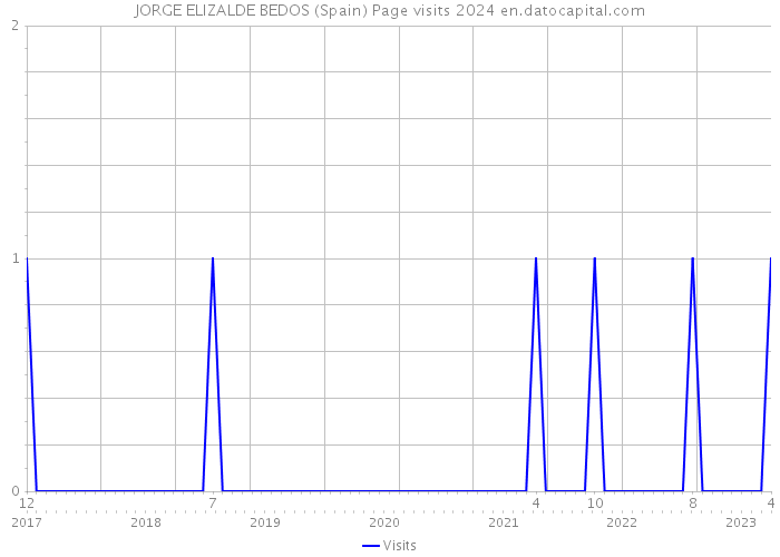 JORGE ELIZALDE BEDOS (Spain) Page visits 2024 