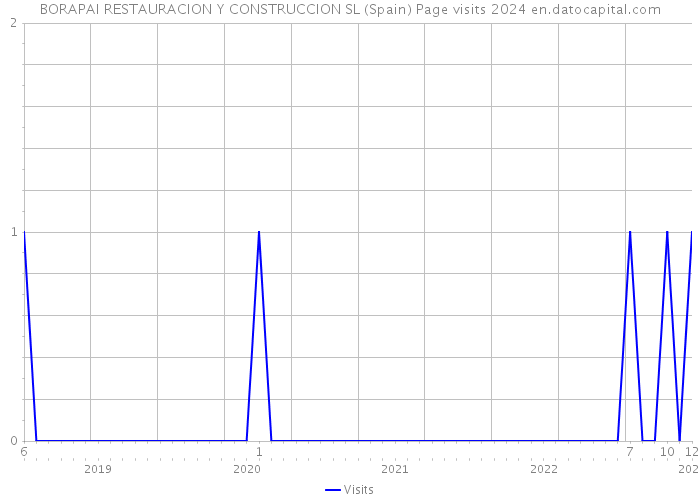 BORAPAI RESTAURACION Y CONSTRUCCION SL (Spain) Page visits 2024 