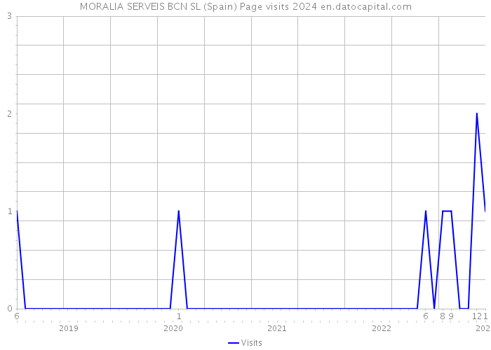 MORALIA SERVEIS BCN SL (Spain) Page visits 2024 