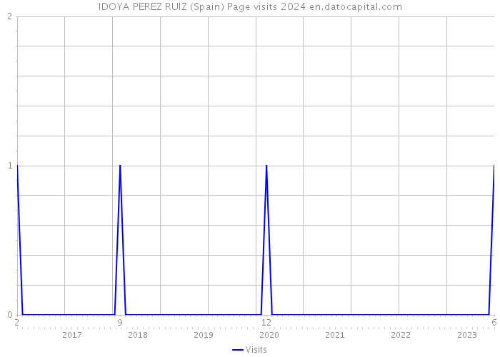IDOYA PEREZ RUIZ (Spain) Page visits 2024 