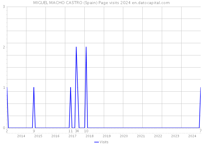 MIGUEL MACHO CASTRO (Spain) Page visits 2024 