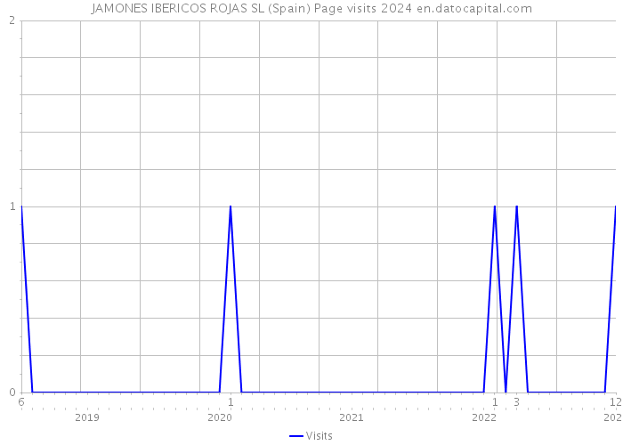 JAMONES IBERICOS ROJAS SL (Spain) Page visits 2024 