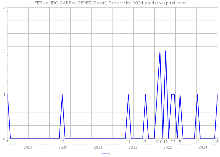 FERNANDO CARRAL PEREZ (Spain) Page visits 2024 