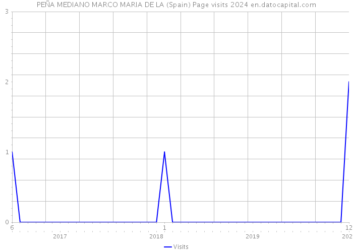 PEÑA MEDIANO MARCO MARIA DE LA (Spain) Page visits 2024 