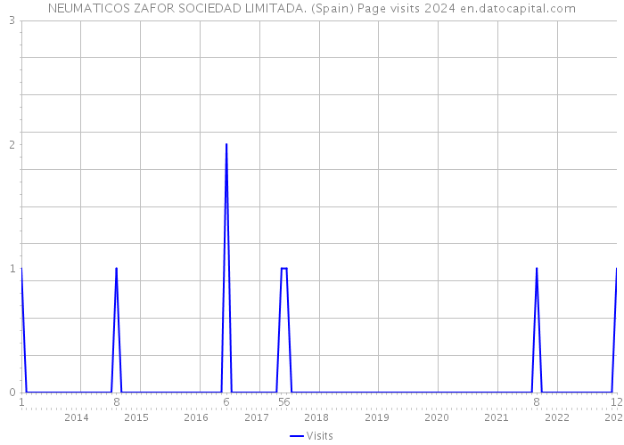 NEUMATICOS ZAFOR SOCIEDAD LIMITADA. (Spain) Page visits 2024 