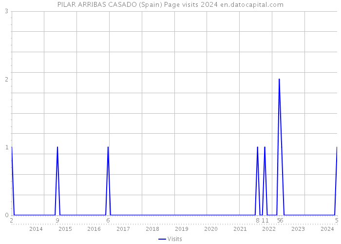 PILAR ARRIBAS CASADO (Spain) Page visits 2024 