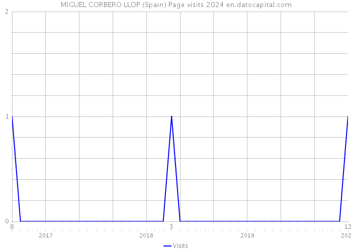 MIGUEL CORBERO LLOP (Spain) Page visits 2024 