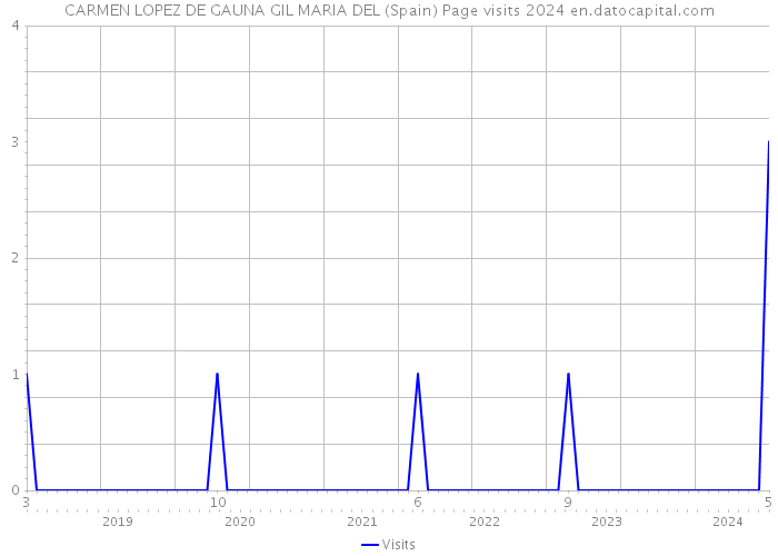 CARMEN LOPEZ DE GAUNA GIL MARIA DEL (Spain) Page visits 2024 