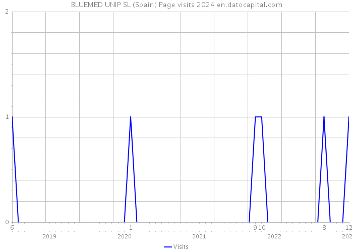 BLUEMED UNIP SL (Spain) Page visits 2024 