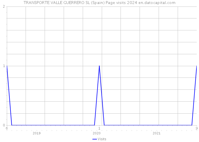 TRANSPORTE VALLE GUERRERO SL (Spain) Page visits 2024 