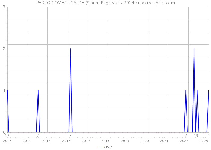 PEDRO GOMEZ UGALDE (Spain) Page visits 2024 