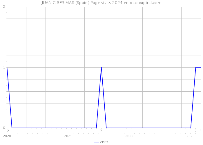 JUAN CIRER MAS (Spain) Page visits 2024 